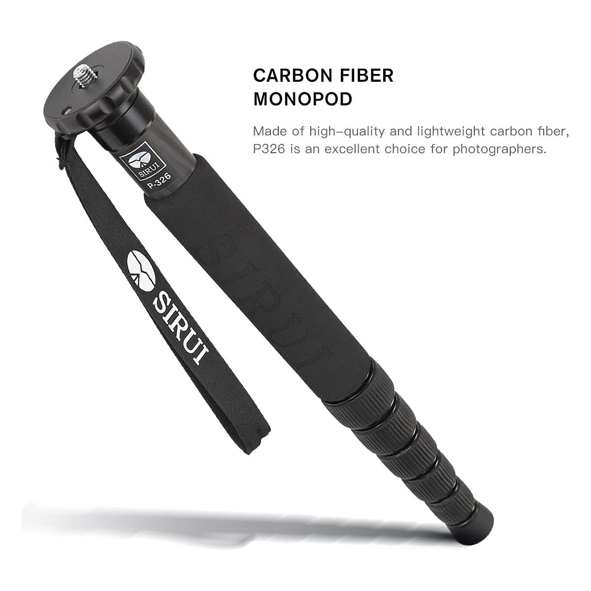 SIRUI P-326 6 Section Carbon Fiber Monopod