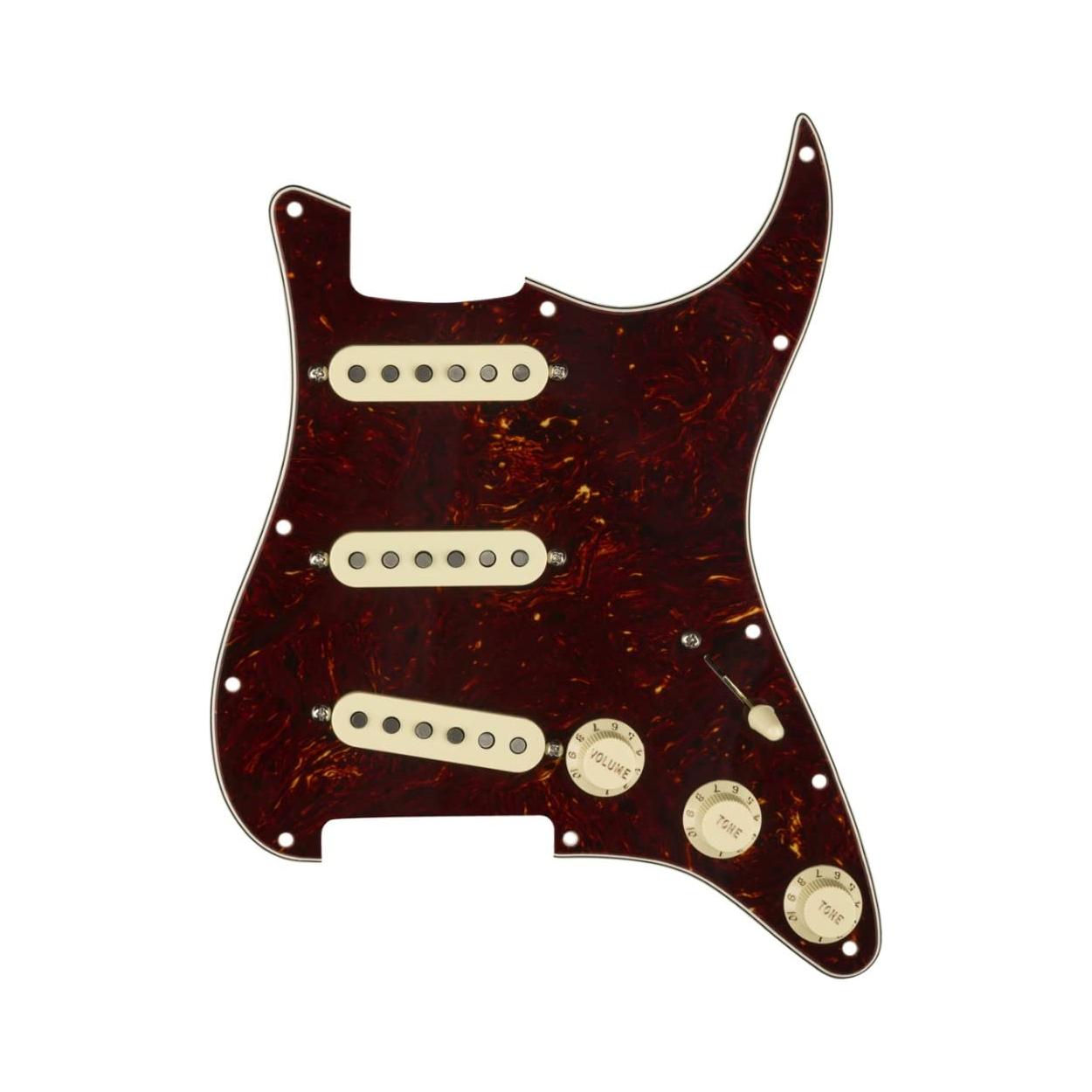 Fender Pre-Wired Strat Pickguard, Custom '69 SSS Electric Guitar Electronics