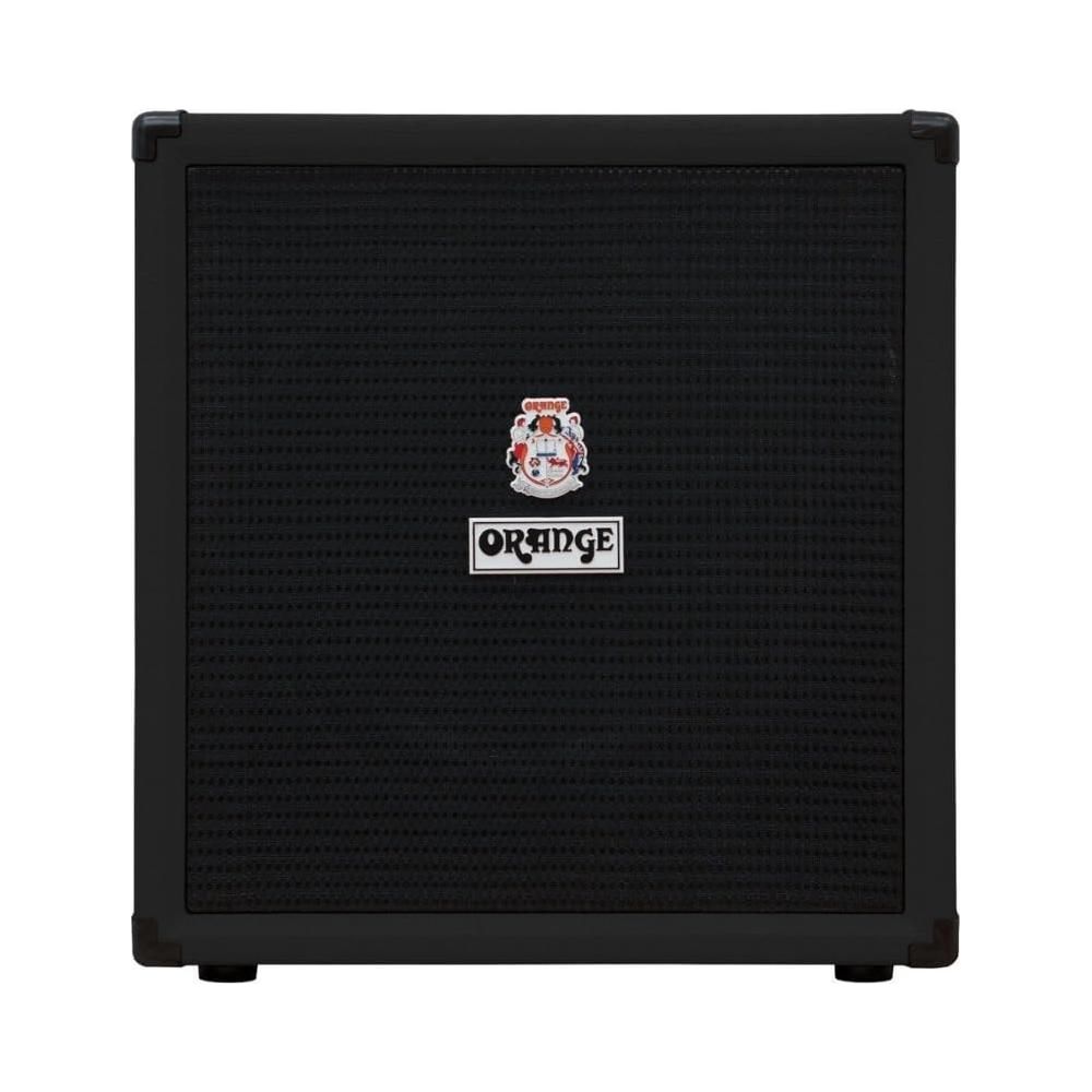 Orange Amps Crush Bass 50 1x12 50W Bass Combo Black Bundle w/Pig Hog Black Woven Instrument Cable, Power Cable and Liquid Audio Polishing Cloth