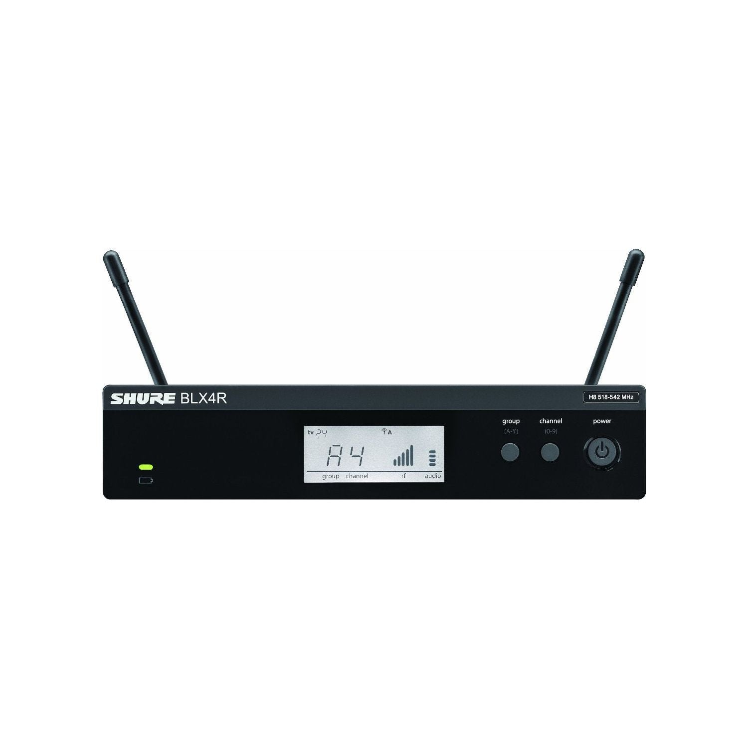 Shure BLX14R/W93 UHF Wireless Microphone System - Perfect for Interviews, Presenting, Theater - 14-Hour Battery Life, 300 ft Range | WL93 Lavalier Mic, Single Channel Rack Mount Receiver | H10 Band