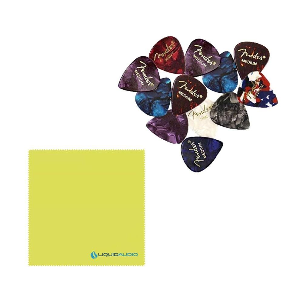 Seymour Duncan Quarter Pound™ P-Bass 4 String Pickup Bundle w/ 12x Fender Guitar Picks, and Liquid Audio Polishing Cloth