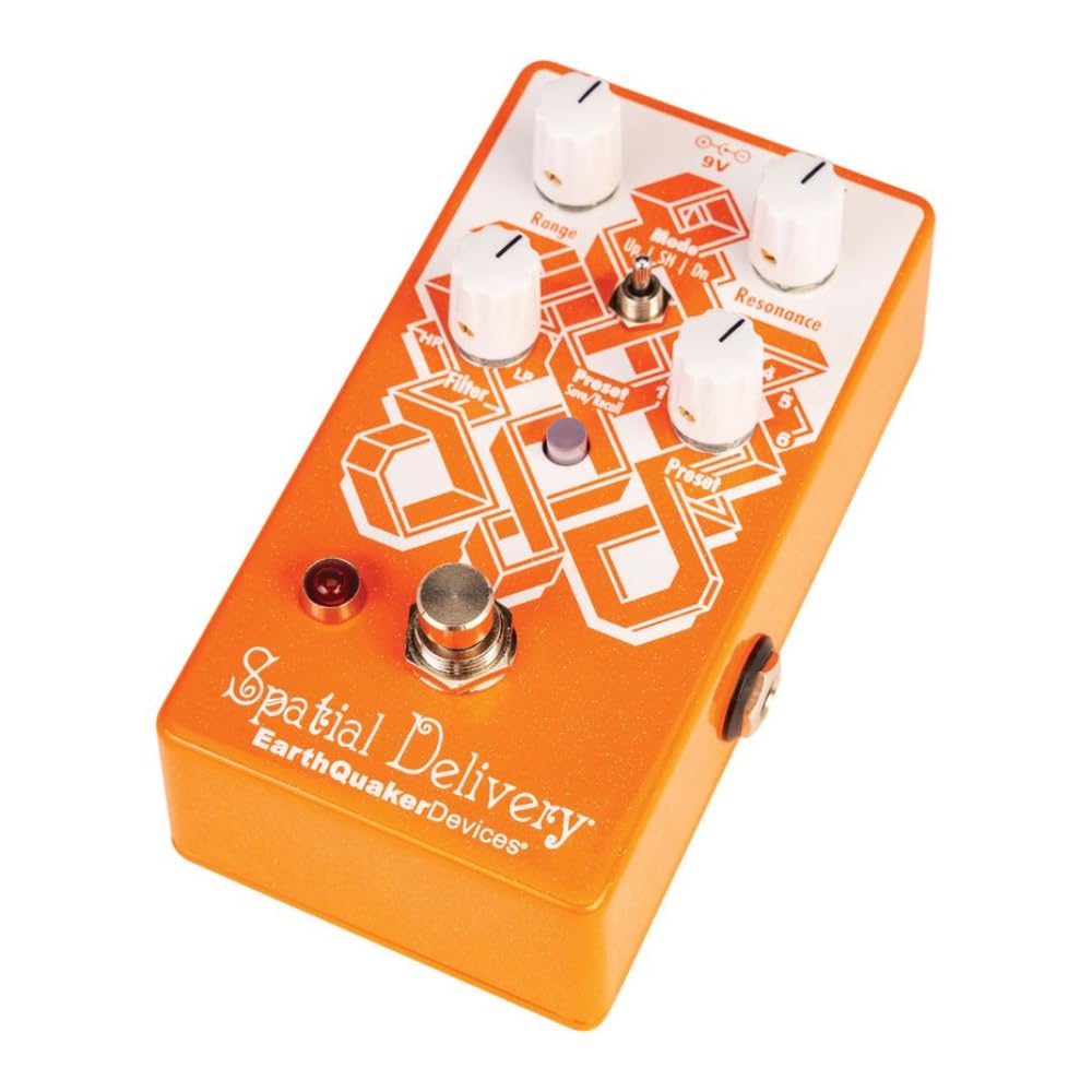 EarthQuaker Devices Spatial Delivery® Envelope Filter with Sample & Hold Bundle w/2x Strukture S6P48 Woven Right Angle Patch Cables, 12x Guitar Picks and Liquid Audio Polishing Cloth