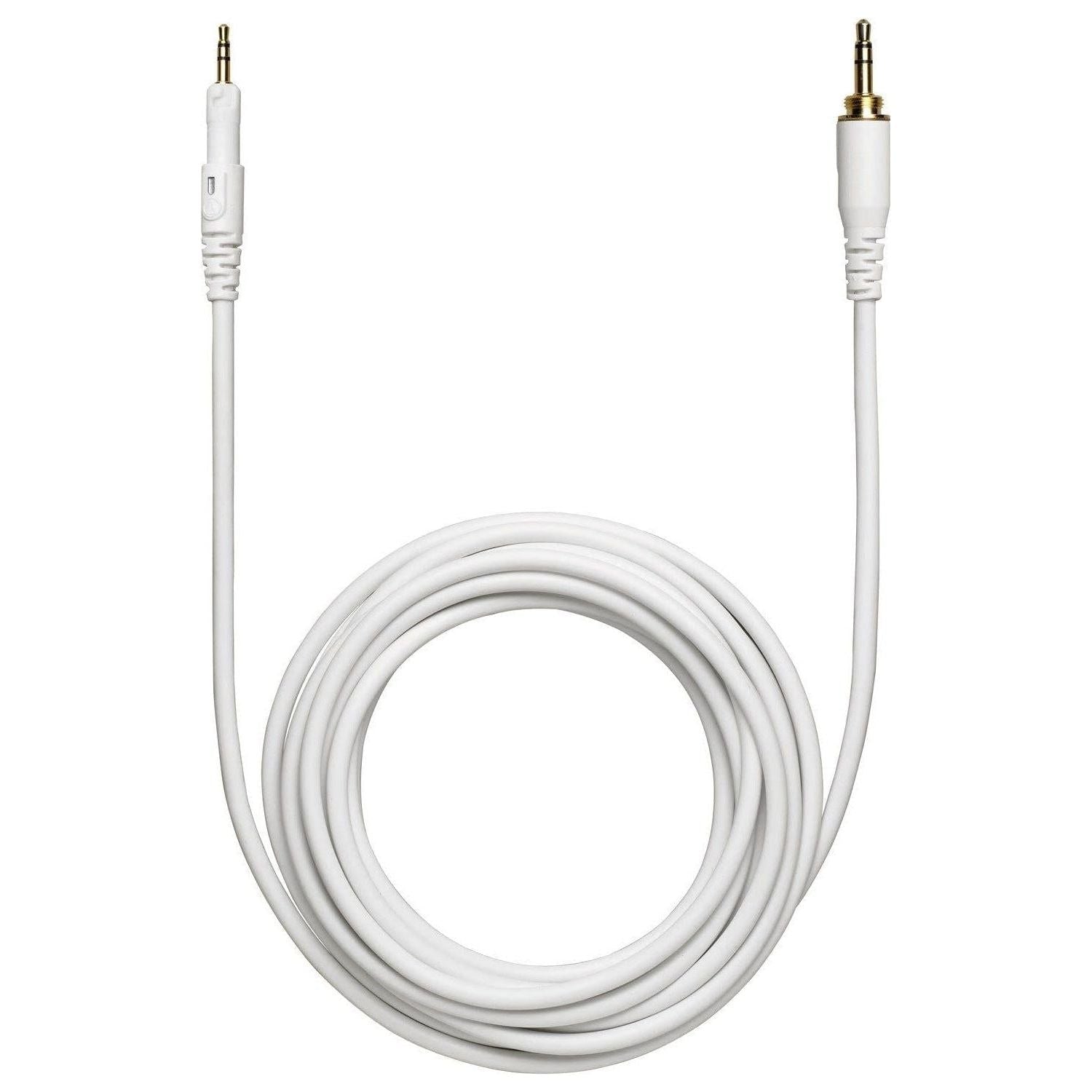 Audio Technica Professional Studio Monitor Headphones White Bundle w/Pig hog 25 Extension Cable & Liquid Audio Polishing Cloth with Detachable Cable