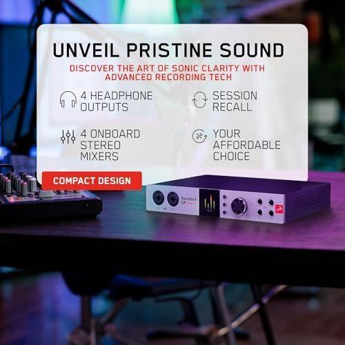 Discrete 4 Pro Synergy Core 14x20 Thunderbolt 3 and USB 2.0 Audio Interface with Onboard Real-time Effects - Antelope Audio