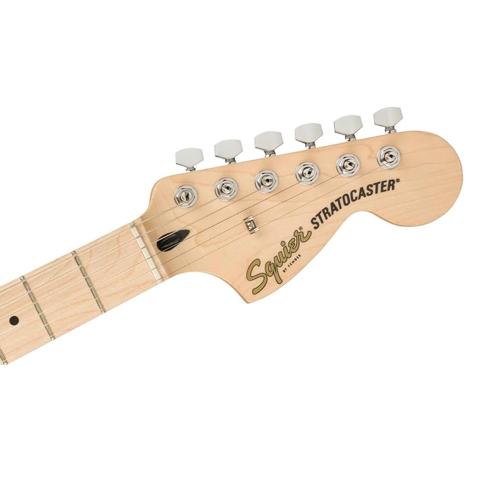 Squier Affinity Series™ Stratocaster®, Maple Fingerboard, Black - 0378002506 Bundle w/ 12-Pack Guitar Pick and Liquid Audio Polishing Cloth