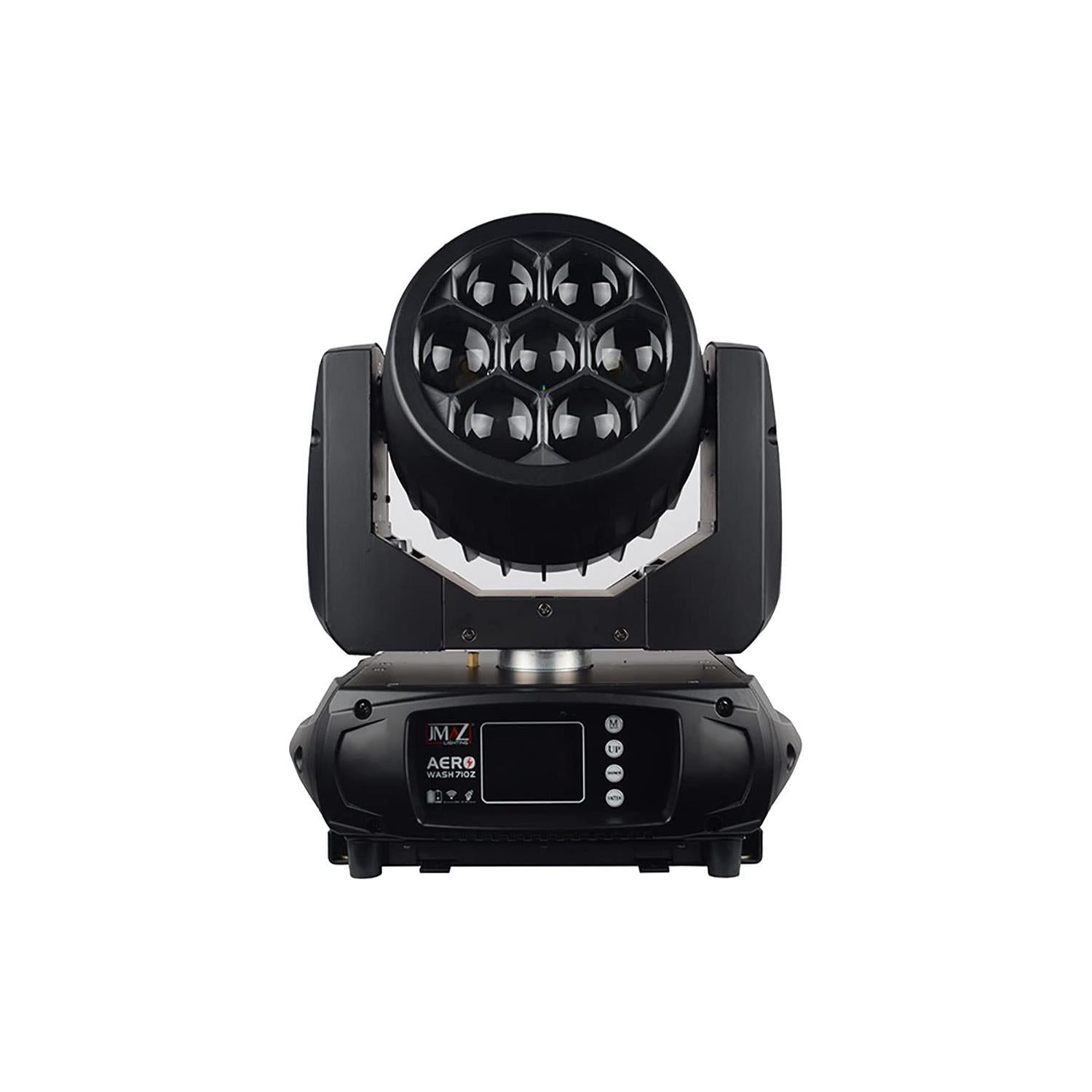 JMAZ AERO WASH 710Z Battery Powered LED Wash Moving Head Fixture with 7 Quad RGBW LEDs