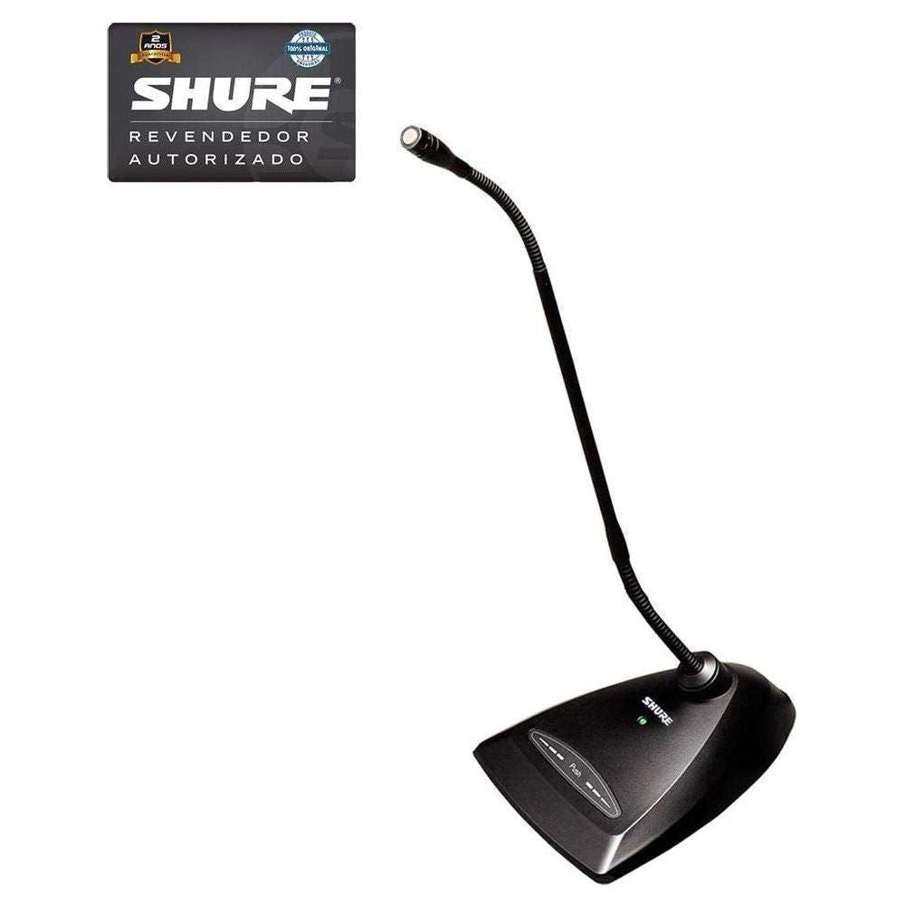 Shure MX412D/N 12" Microflex Gooseneck Desktop Microphone with 10 foot Cable, Program-Switch