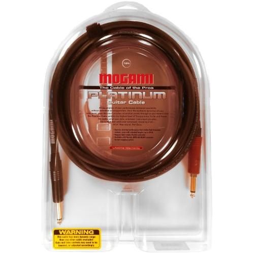 Mogami Platinum Guitar 12, Straight to Straight with Quiet Plug 12 feet