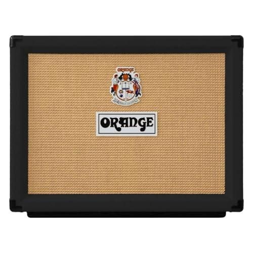 Orange Rocker 32 30W 2x10 Tube Guitar Combo Amplifier, Black Bundle w/Pig Hog Black Woven Instrument Cable, 12-Pack Guitar Picks & Liquid Audio Polishing Cloth