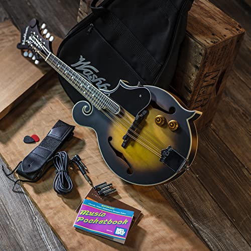 Washburn Americana Series, 8-String Mandolin, Right, Sunburst (M3EK-A)