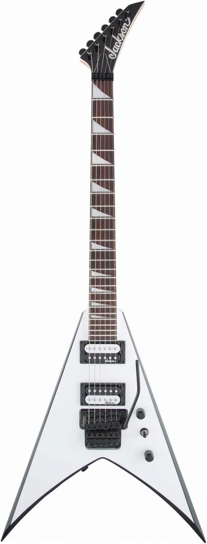 Jackson JS Series King V JS32 - White with Black Bevels