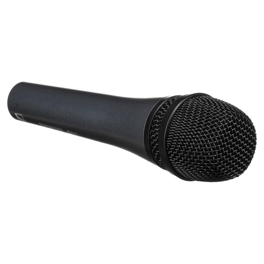 Liquid Audio - Sennheiser E 835 Cardioid Dynamic Vocal Microphone Bundle w/Pig Hog PHM10 8mm Mic Cable Polishing Cloth