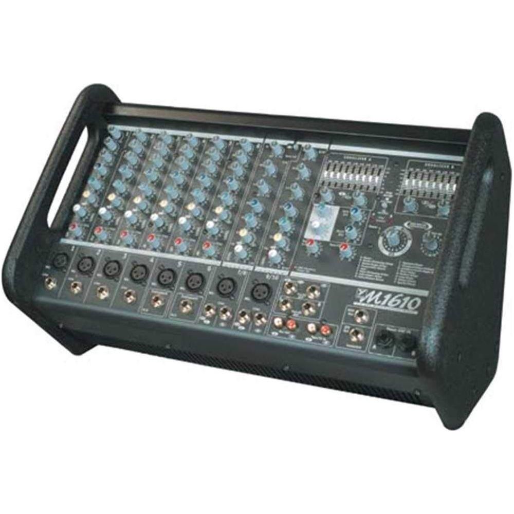 Yorkville M1610-2 Powered Box Mixer 2x800w, 10 inputs Mixer/Amp