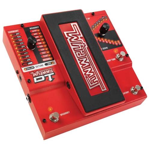 DigiTech Whammy DT Drop Tune Guitar Effects Pedal Bundle w/2x Strukture S6P48 Woven Right Angle Patch Cables, 12x Guitar Picks and Liquid Audio Polishing Cloth