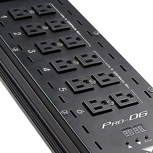 CHAUVET DJ Pro-D6 DMX-512 Dimmer/Switch Pack (6-Channel) | LED Light Controllers, BLACK