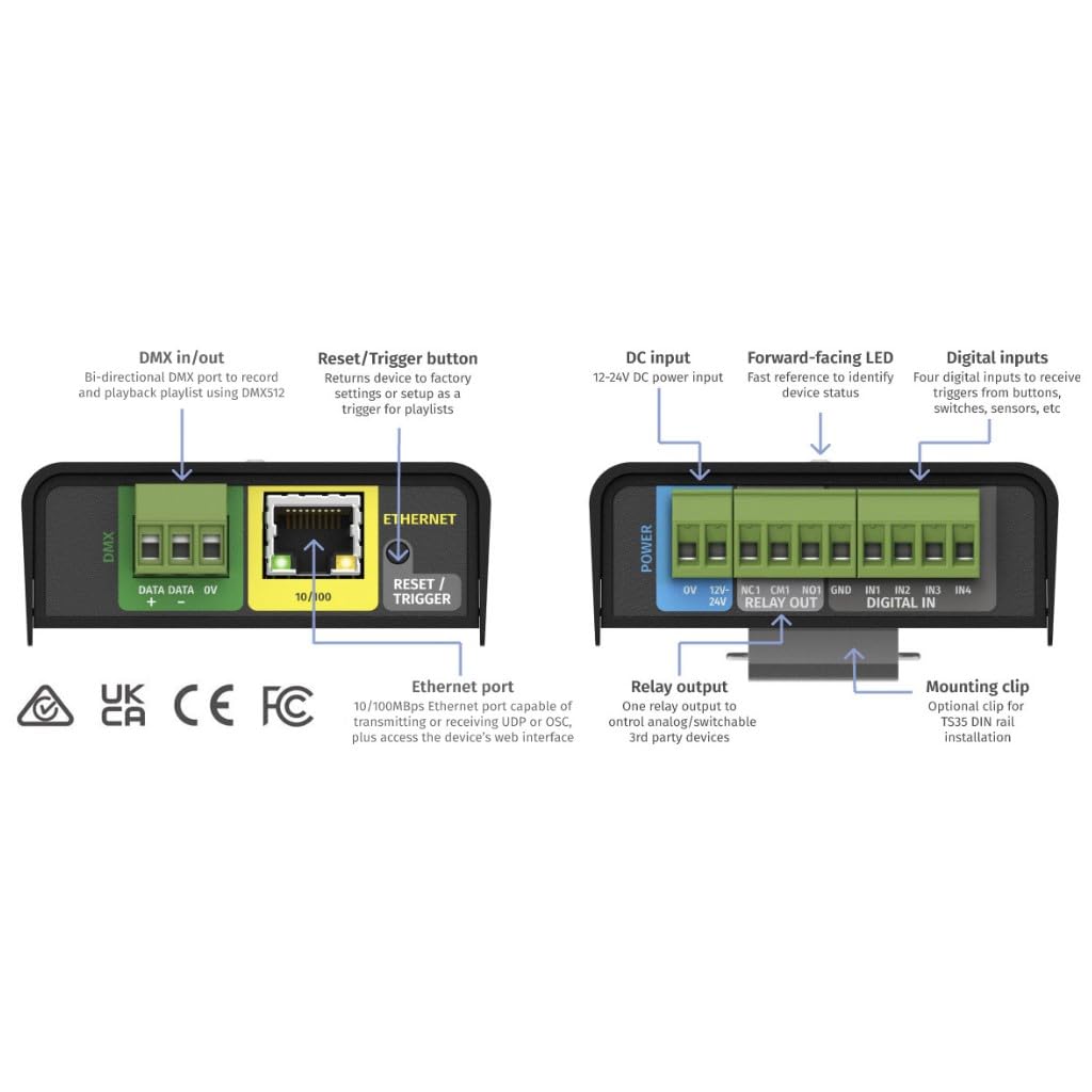 ENTTEC S-PLAY NANO Recording and Playback Controller