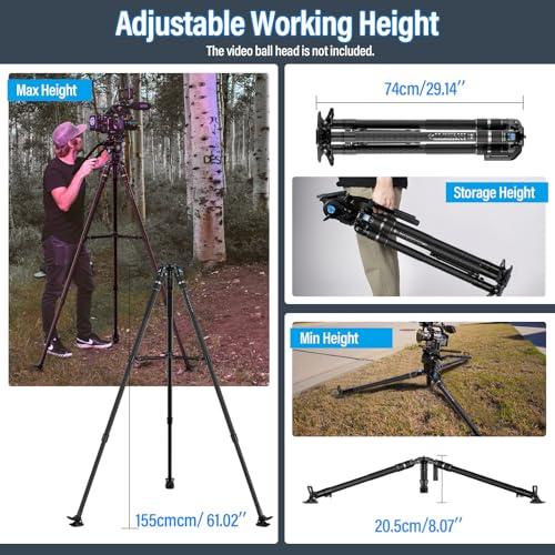 SIRUI SVS75+SVH15 Professional Video Tripod