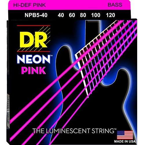 DR Strings HI-DEF NEON Bass Guitar Strings (NPB5-40)