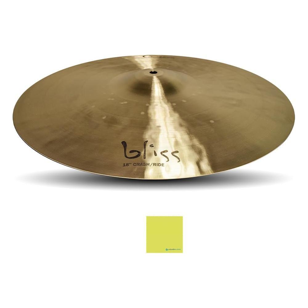 Dream Cymbals and Gongs BCRRI18 Bliss Series 18" Crash/Ride Cymbal Bundle w/Liquid Audio Polishing Cloth