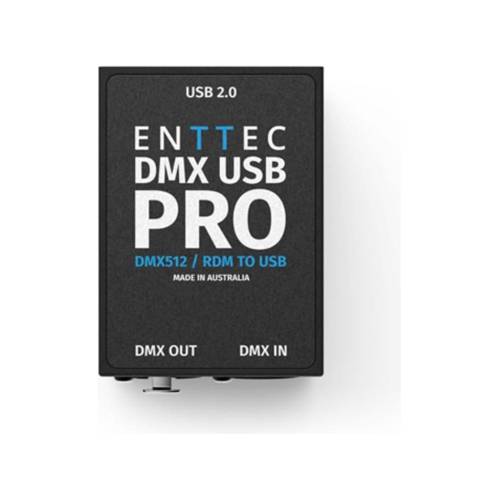 Enttec DMX USB PRO 70304 RDM Lighting Controller Interface Bundle w/DMX 3-Pin Lighting Cable and Liquid Audio Polishing Cloth