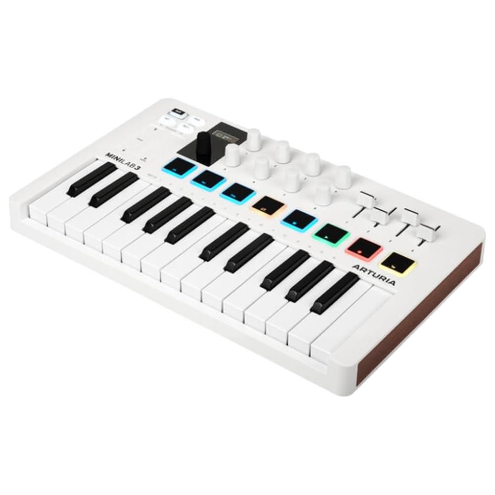 Arturia MiniLab 3 MIDI Keyboard Controller Bundle with Icon Duo22 Live USB Audio Interface, USB Cable & Polishing Cloth