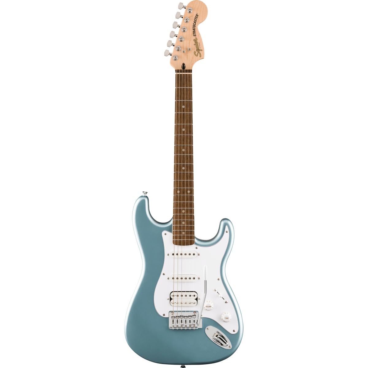 Squier Affinity Series Stratocaster Junior HSS Electric Guitar - Ice Blue Metallic