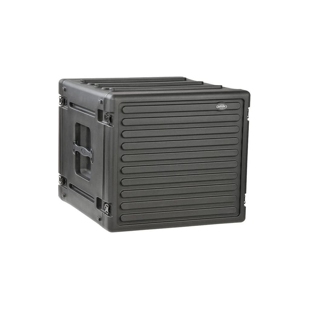 SKB Cases 8U rSeries Standard Roto Molded LLDPE Rack with Flush Carry Handles and Non-Slip Rubber Feet, Includes Rack Mount Screws