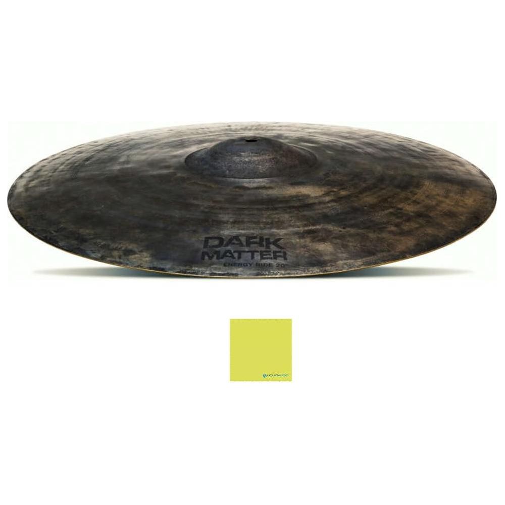 Dream Cymbals and Gongs DMERI20 Dark Matter Energy Ride 20" Cymbal Bundle w/Liquid Audio Polishing Cloth