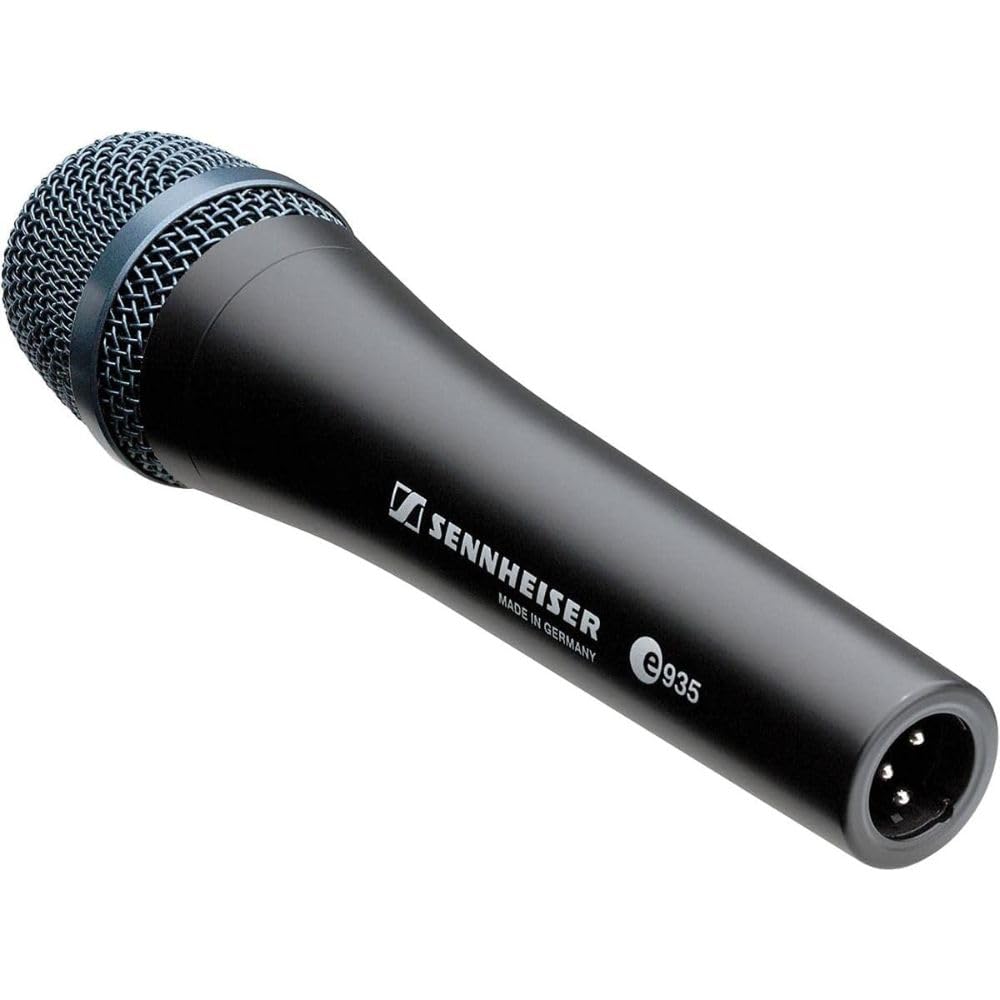 Liquid Audio - Sennheiser E 935 Cardioid Dynamic Vocal Microphone Bundle w/Pig Hog PHM10 8mm Mic Cable Polishing Cloth