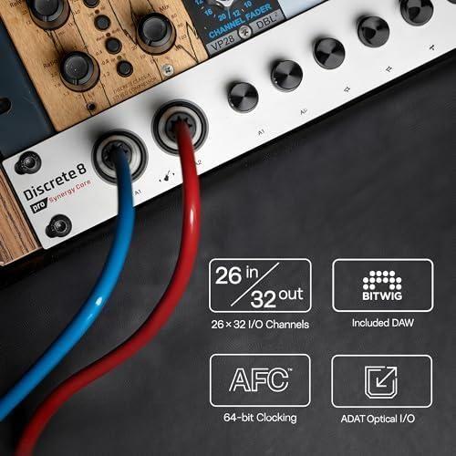 Discrete 8 Pro Synergy Core 26x32 Thunderbolt 3 Interface and USB 2.0 Audio Interface with Onboard Real-time Effects - Antelope Audio