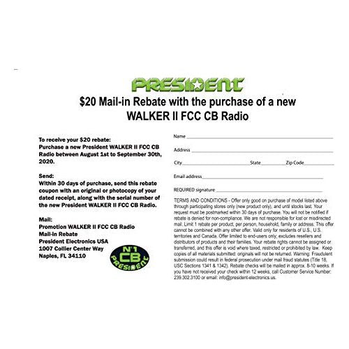 President Walker II CB Radio