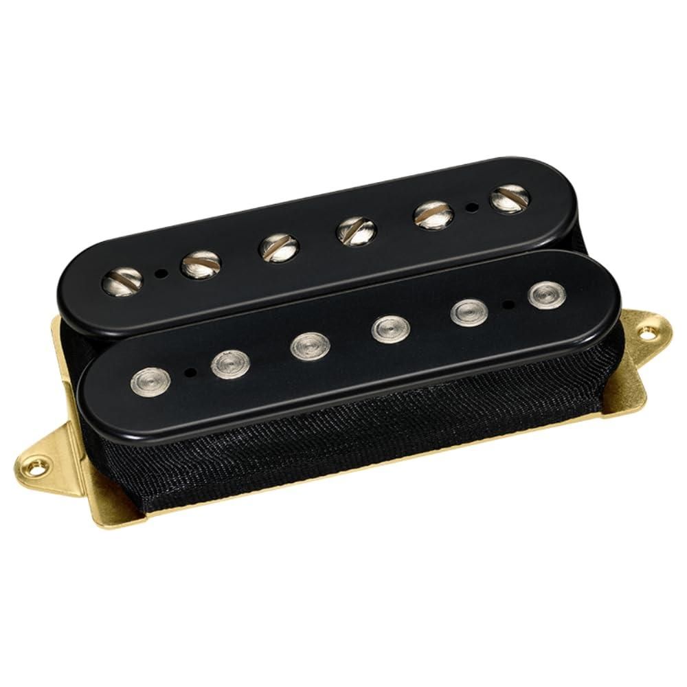 DiMarzio DP155FBK Black - The Tone Zone F-Spaced Humbucker Pickup Bundle w/ 12x Fender Guitar Picks and Liquid Audio Polishing Cloth