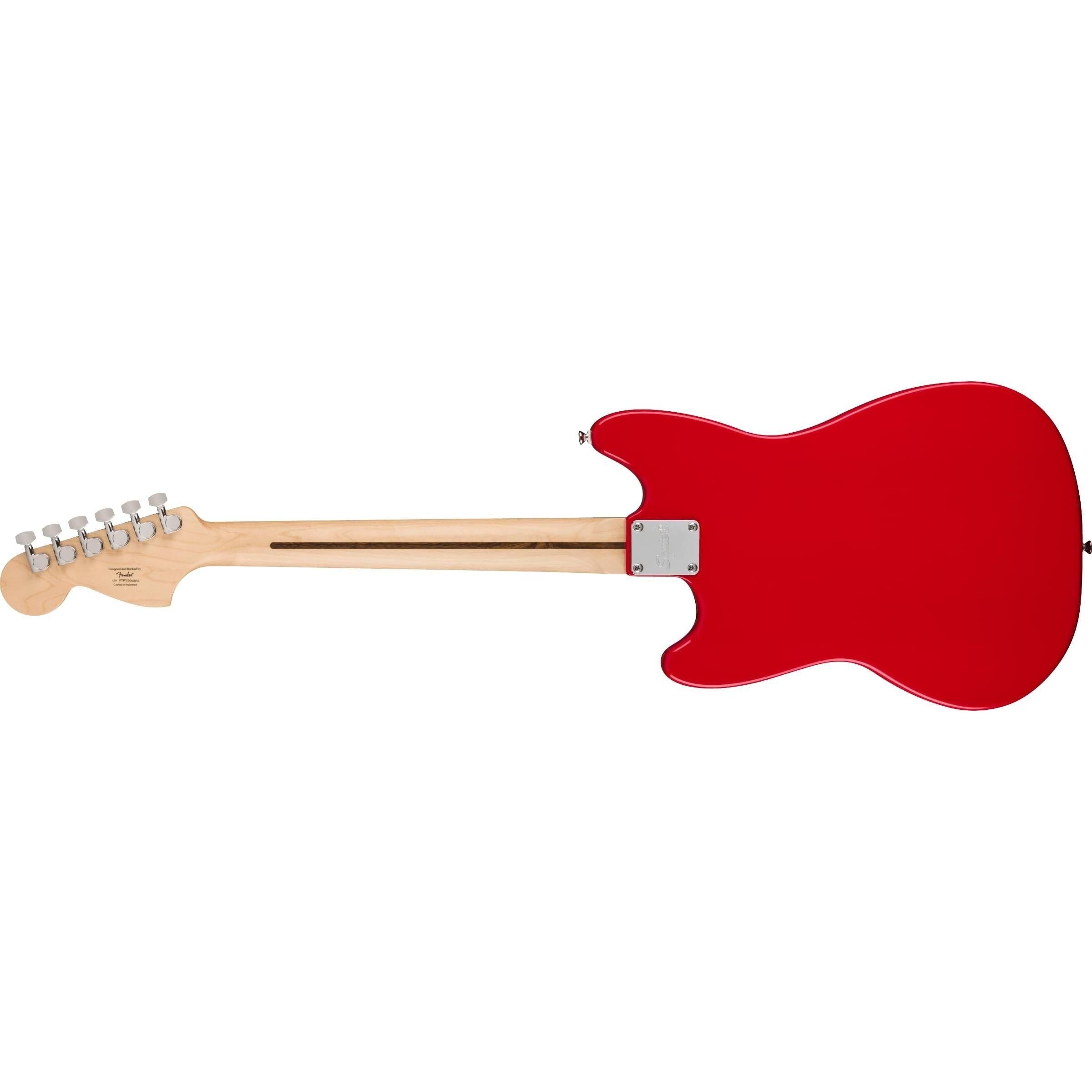 Squier Sonic Mustang Electric Guitar, with 2-Year Warranty, Torino Red, Maple Fingerboard