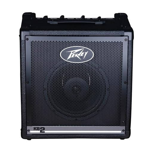 Peavey KB 2 50-Watt 1x10 Keyboard Amp Bundle with 25ft Pig Hog 9.2mm Speaker Cable and Instrument Polishing Cloth – Compact Amp for Keyboards, Drum Machines & Mor