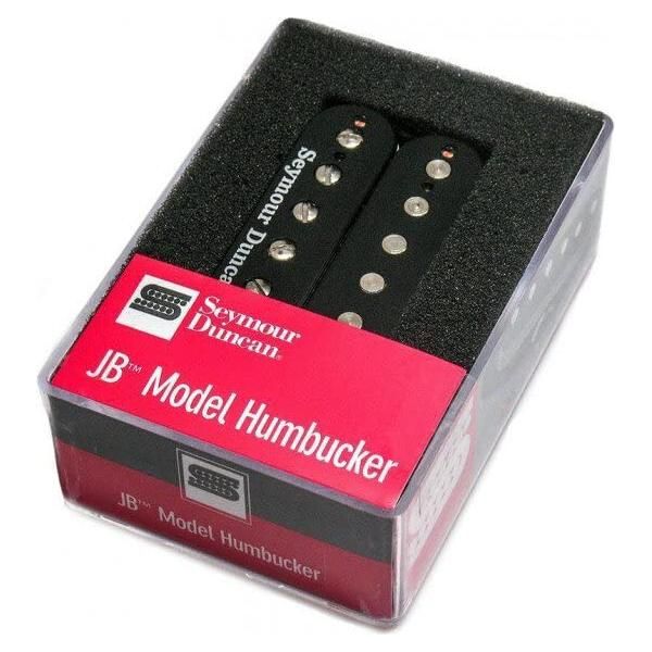 Seymour Duncan JB Model Versatile High Output Humbucker Black Pickup Bundle w/ 12x Guitar Picks, and Liquid Audio Polishing Cloth 11102-13-B