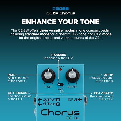 BOSS WAZA Craft Chorus Guitar Pedal (CE-2W)