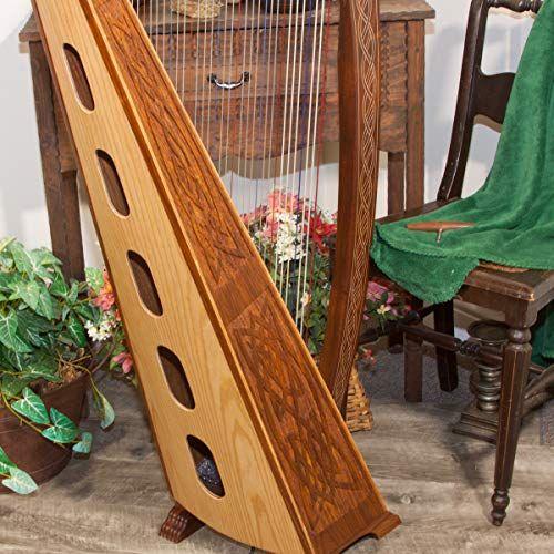 Roosebeck 36-String Celtic Meghan Harp w/Chelby Levers - Knotwork