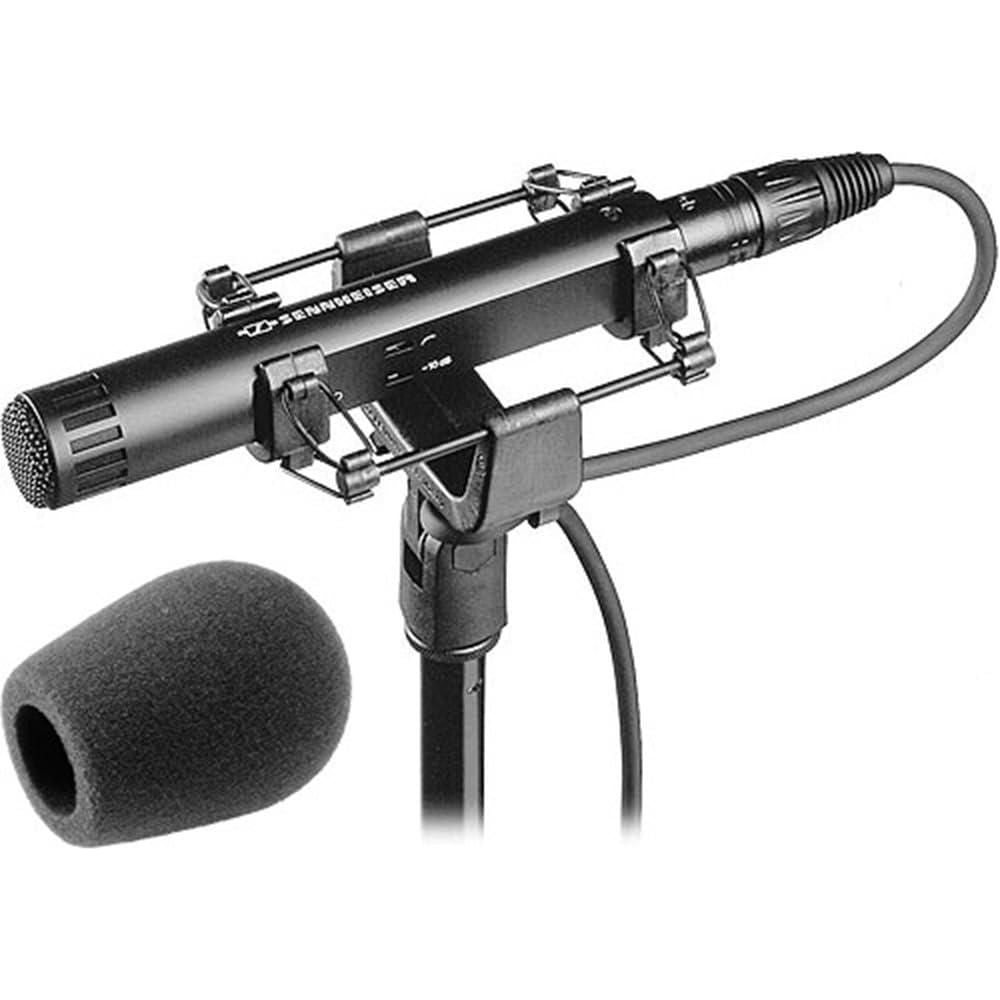 Liquid Audio Sennheiser MKH 50 Small-diaphragm Condenser Microphone Bundle w/Pig Hog PHM10 8mm Mic Cable Polishing Cloth