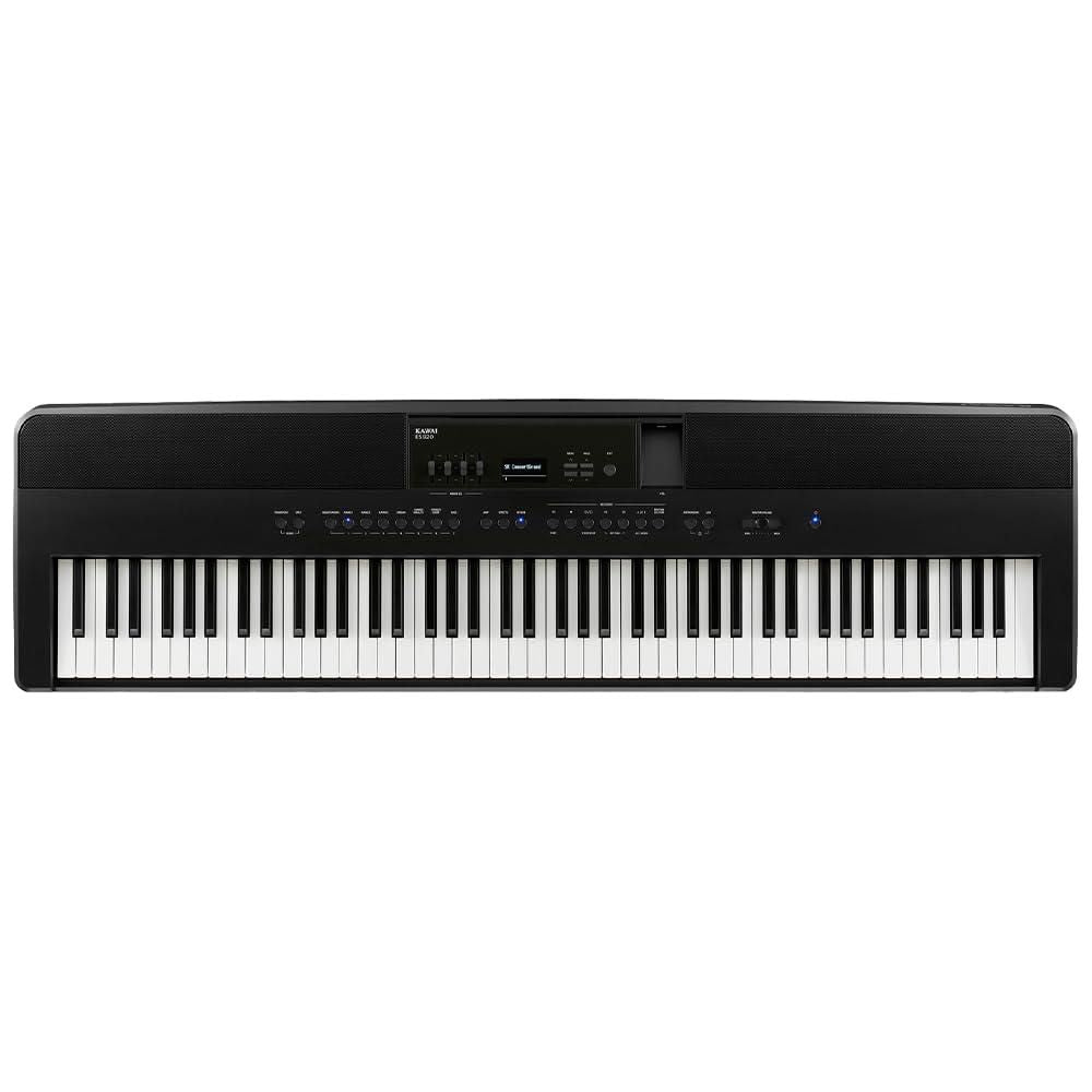 Kawai ES920 88-Key Digital Piano, Satin Black Bundle with Kawai F-10H Damper Pedal and Liquid Audio Polishing Cloth