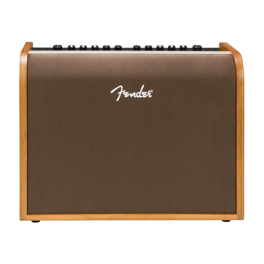 Fender Acoustic Guitar Amplifier 100-watt, Natural Blonde Bundle w/Pig Hog PCH10BK Black Woven Instrument Cable, Power Cable and Liquid Audio Polishing Cloth