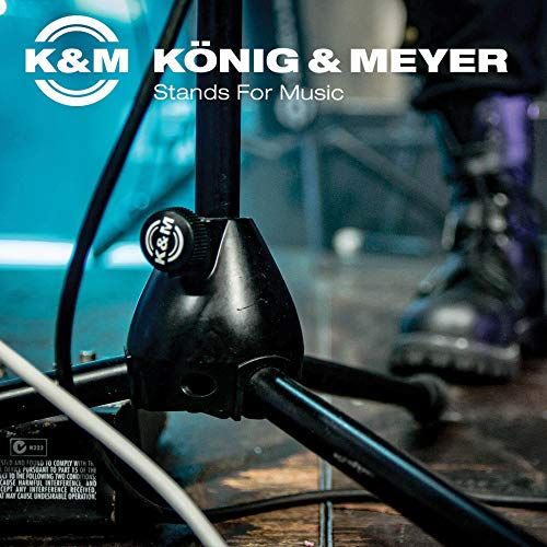 K&M König & Meyer - Microphone Stand - Medium Duty Weight Tripod - Folding Leg Base - Compact - Professional Grade - German Made