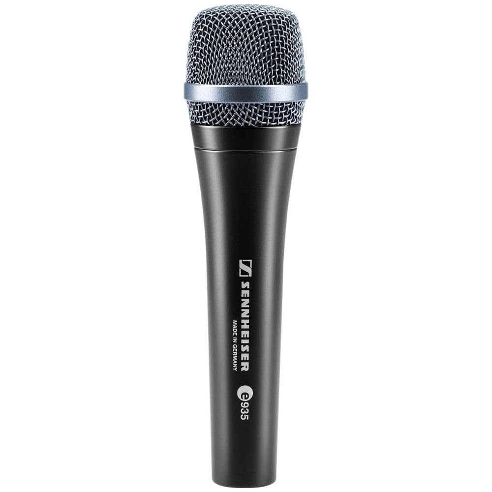 Liquid Audio - Sennheiser E 935 Cardioid Dynamic Vocal Microphone Bundle w/Pig Hog PHM10 8mm Mic Cable Polishing Cloth