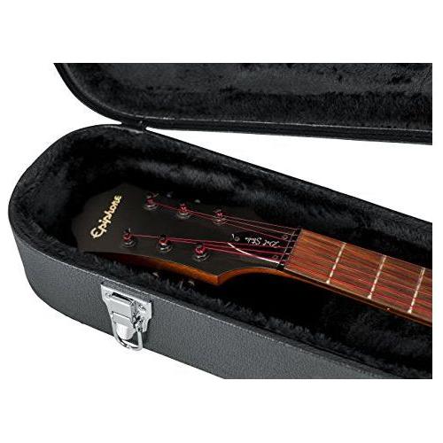 Gator Cases Hard-Shell Wood Case for Semi-Hollow Guitars; Fits Gibson