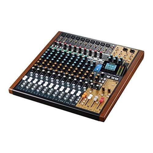 Tascam Model 16 All-In-One 16-track Mixing and Recording Studio, Analog Mixer, Digital Recorder, USB Audio Interface