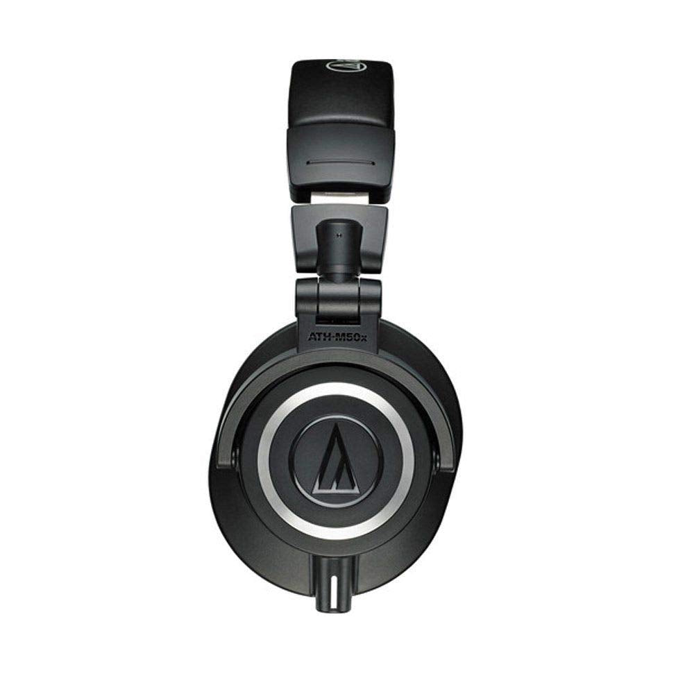 Audio-Technica ATH-M50x Professional Monitor Headphones + Slappa Full Sized HardBody PRO Headphone Case (SL-HP-07)