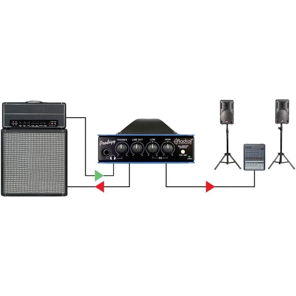 Radial Prodigy V8 Headload Prodigy Load-Box with Speaker Simulator