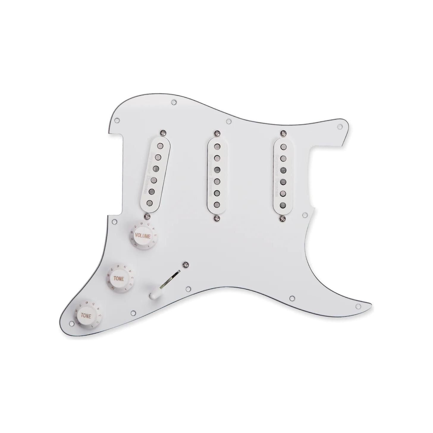 Seymour Duncan 11550-01-W Prewired Pickguard with California 50's SSL-1 Pickups White White