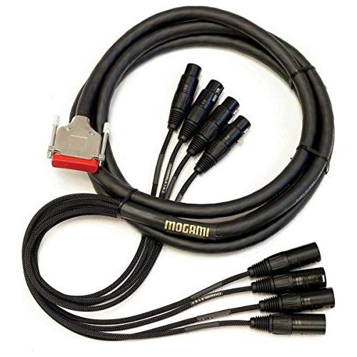 Mogami 3' Gold 8-Channel AES DB25 Male to XLR Male and Female Digital Audio Cable