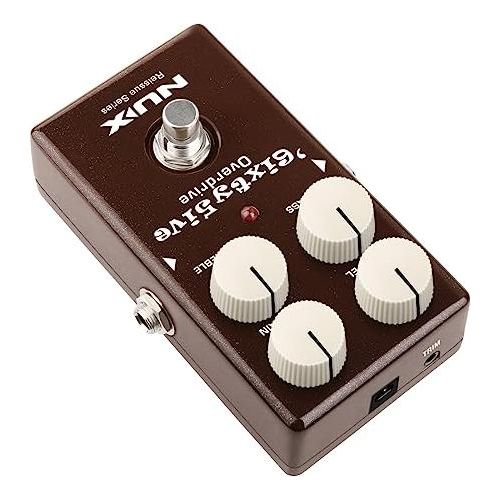 NUX 6ixty5ive Overdrive Effect Pedal, True-bypass Hardware Switching