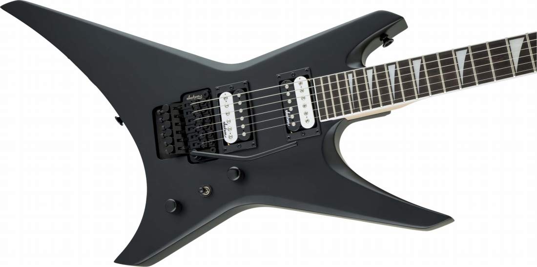 Jackson JS Series Warrior JS32 6-String Electric Guitar with 24 Jumbo Frets and Three-Way Toggle Switch (Right-Handed, Satin Black)